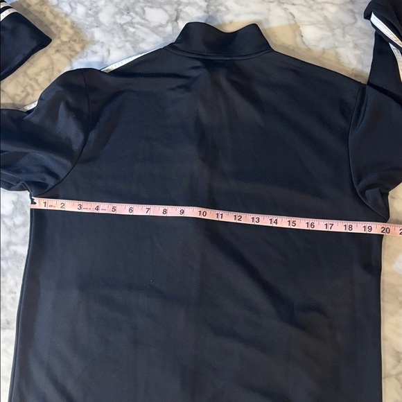 Adidas Black Tricot Jacket with White Accents - Picture 7 of 7